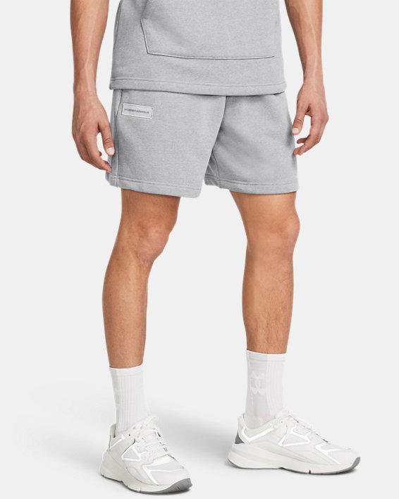 Men's UA Rival Terry Heavyweight Shorts in Gray image number 0